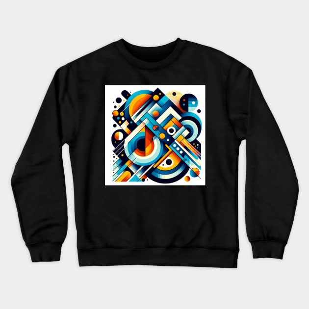 Geometric Symphony Crewneck Sweatshirt by heartyARTworks